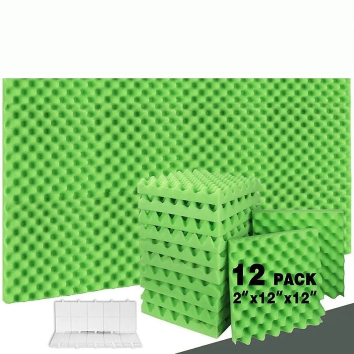 Sound Proof Padding Foam 12pcs Egg Crate Panels Soundproof