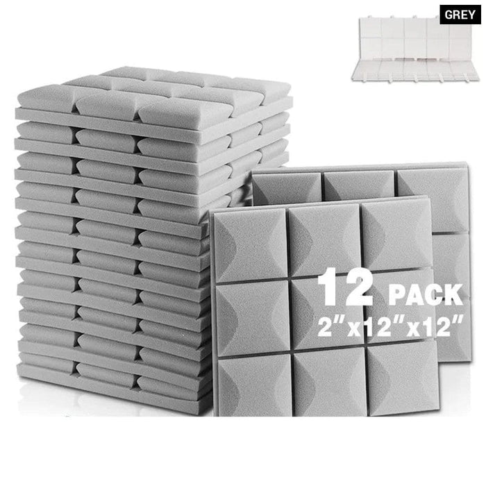 Soundproof Foam Panels 12pcs Studio Acoustic Wall