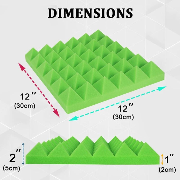 Soundproofing Foam Panels 12 Pcs Sound Treatment For Music