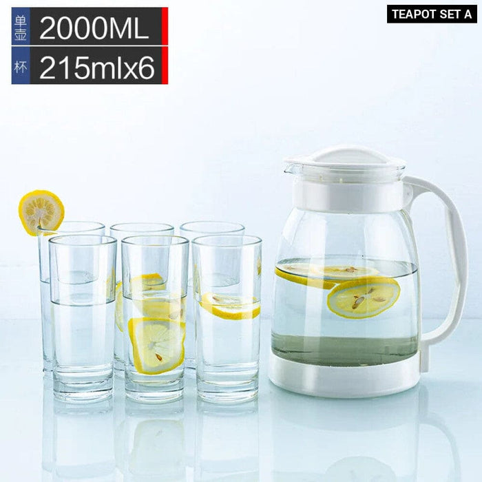 Spacious Nordic Glass Teapot Set