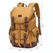 Spacious Retro Canvas Backpack For Travel