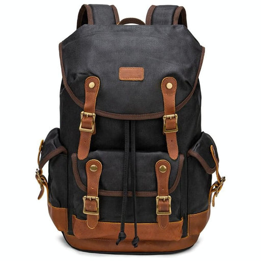 Spacious Retro Canvas Backpack For Travel