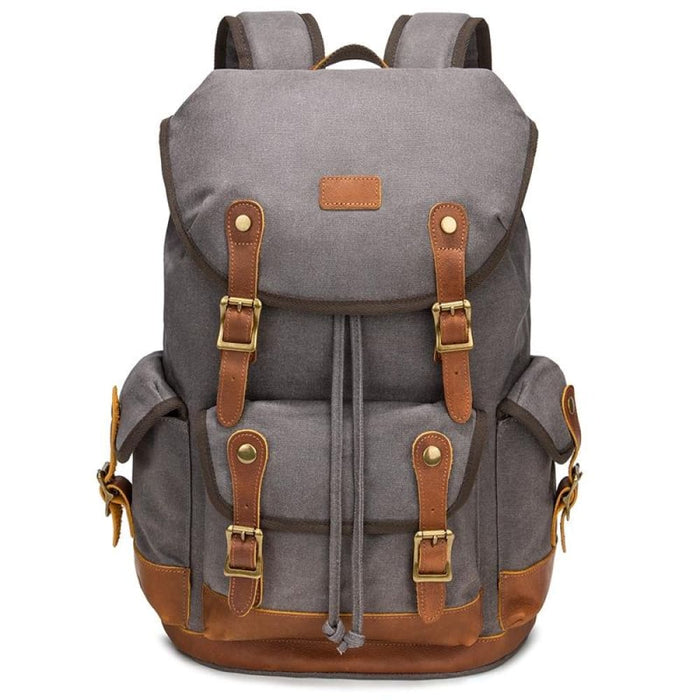 Spacious Retro Canvas Backpack For Travel