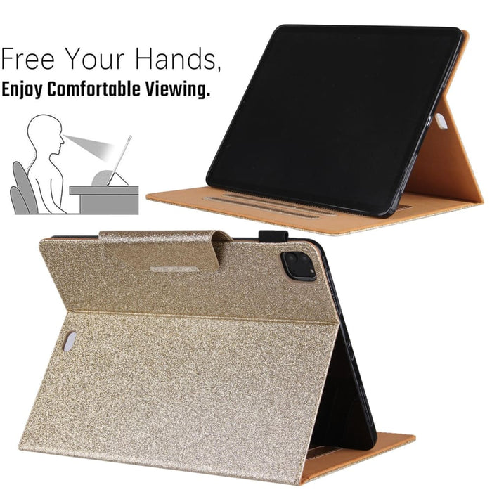 Sparkle Leather Tablet Case With Holder And Card Slot