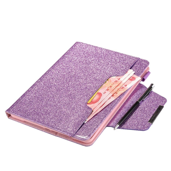 Sparkle Leather Tablet Case With Holder And Card Slot