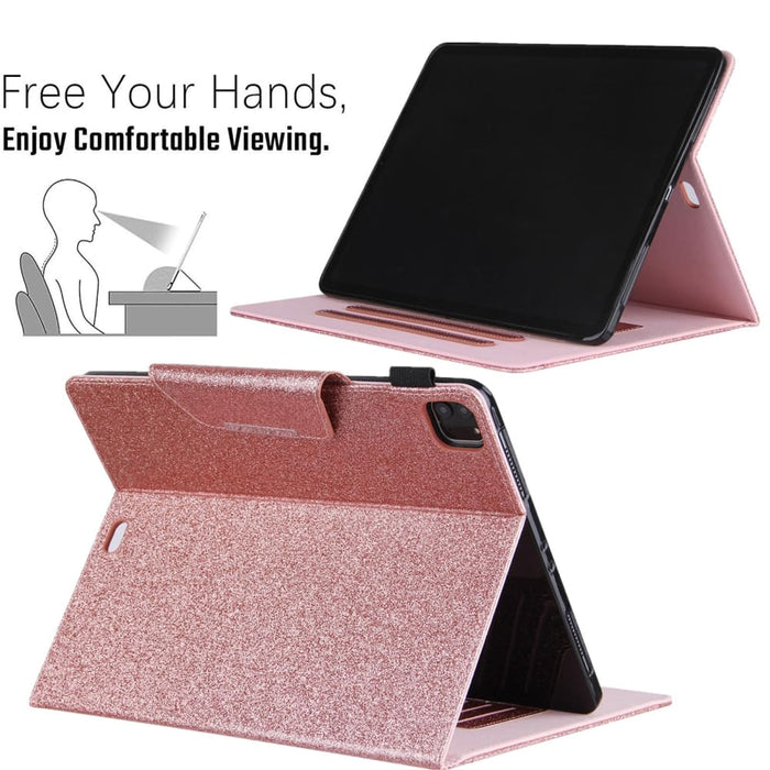 Sparkle Leather Tablet Case With Holder And Card Slot