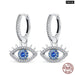 Sparkling Zircon Earrings 925 Sterling Silver Colourful