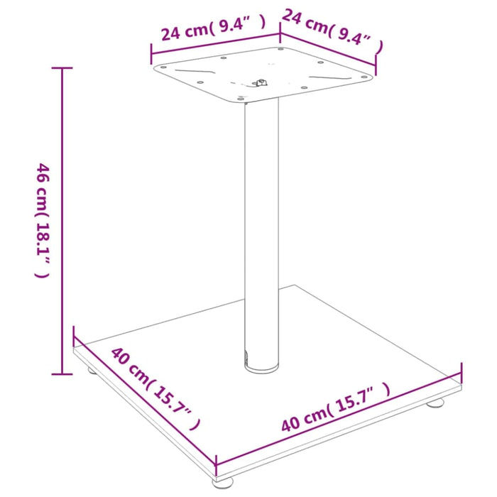 Speaker Stands 2 Pcs Black Tempered Glass 1 Pillar Design