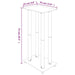 Speaker Stands 2 Pcs Black Tempered Glass 4 Pillars Design