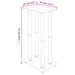 Speaker Stands 2pcs Silver Tempered Glass 4 Pillars Design