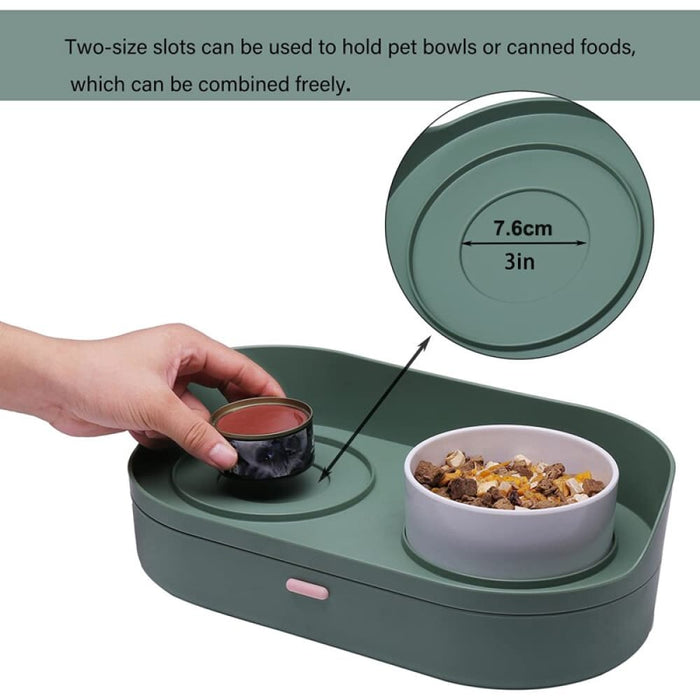 No Spill Anti Vomiting Food Water Bowls For Cat Small