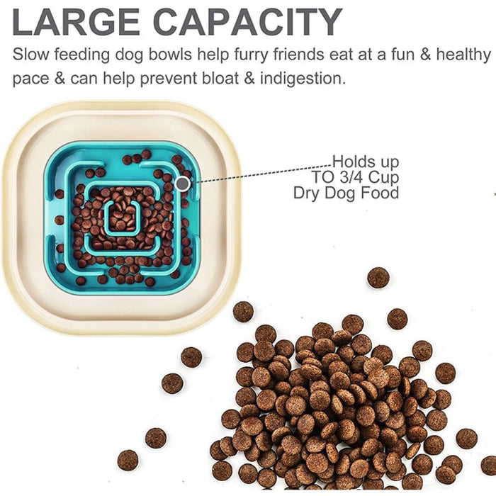 No-spill Non-skidding Long-lasting Food Bowls For Dogs