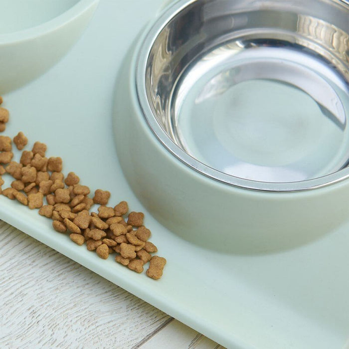 No Spill Stainless Steel Removable Food Water Bowl For Dogs