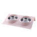 No Spill Stainless Steel Removable Food Water Bowl For Dogs