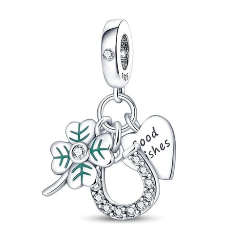 Spring Lucky Four Leaf Clover Series 925 Sterling Silver