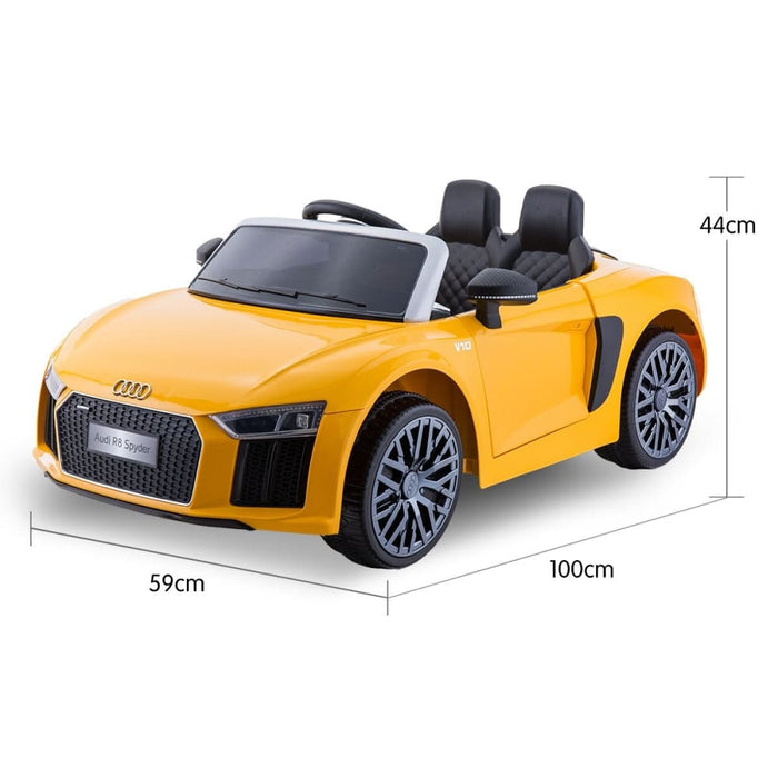 R8 Spyder Audi Licensed Kids Electric Ride On Car Remote