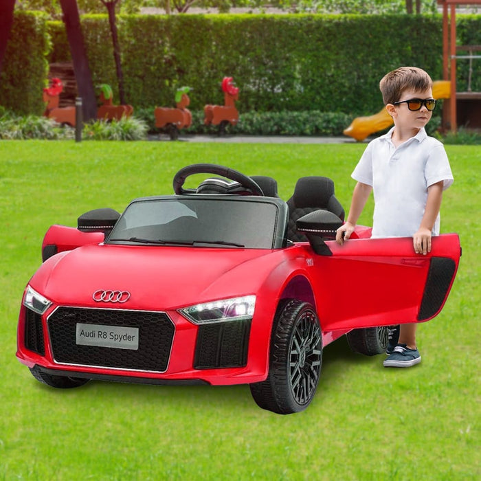 R8 Spyder Audi Licensed Kids Electric Ride On Car Remote