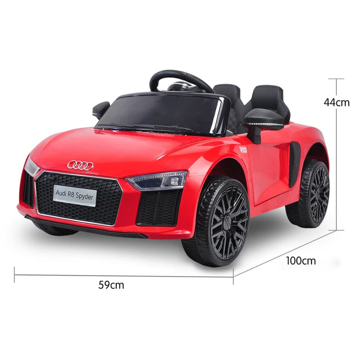 R8 Spyder Audi Licensed Kids Electric Ride On Car Remote