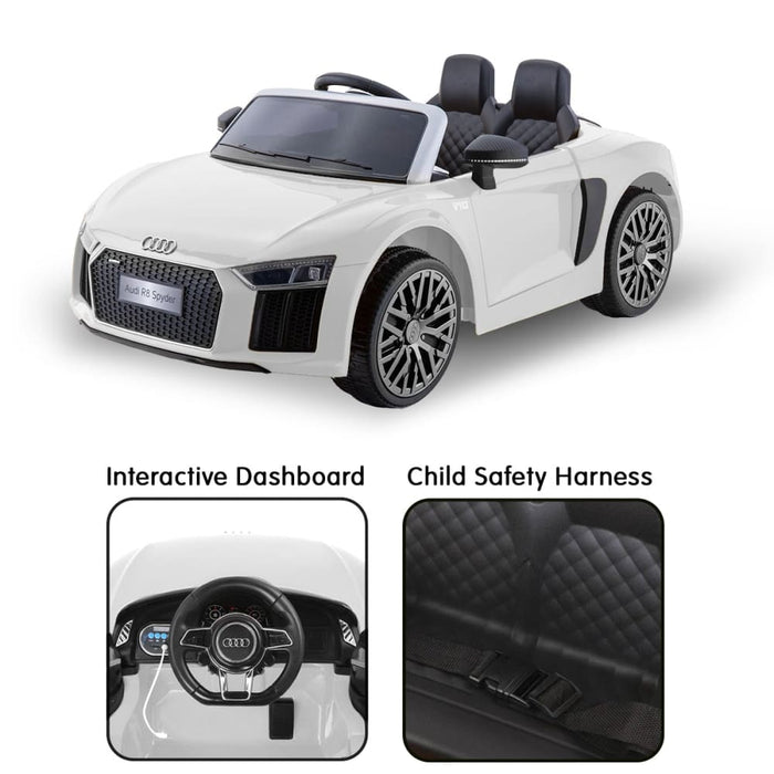 R8 Spyder Audi Licensed Kids Electric Ride On Car Remote