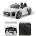 R8 Spyder Audi Licensed Kids Electric Ride On Car Remote