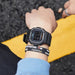 Square Design Led Waterproof Pu Strap Digital Watch