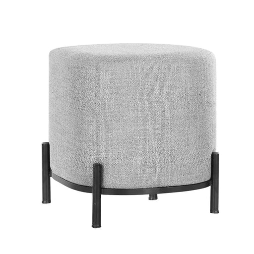 Goslash Picks Square Foot Stool Faux Linen Fabric Ottoman