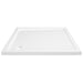 Square Abs Shower Base Tray White 80x80 Cm Oankbi