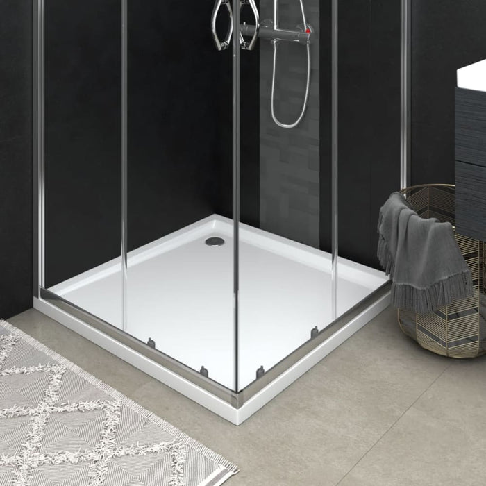 Square Abs Shower Base Tray White 80x80 Cm Oankbi