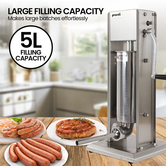 5L Stainless Steel Vertical Sausage Stuffer