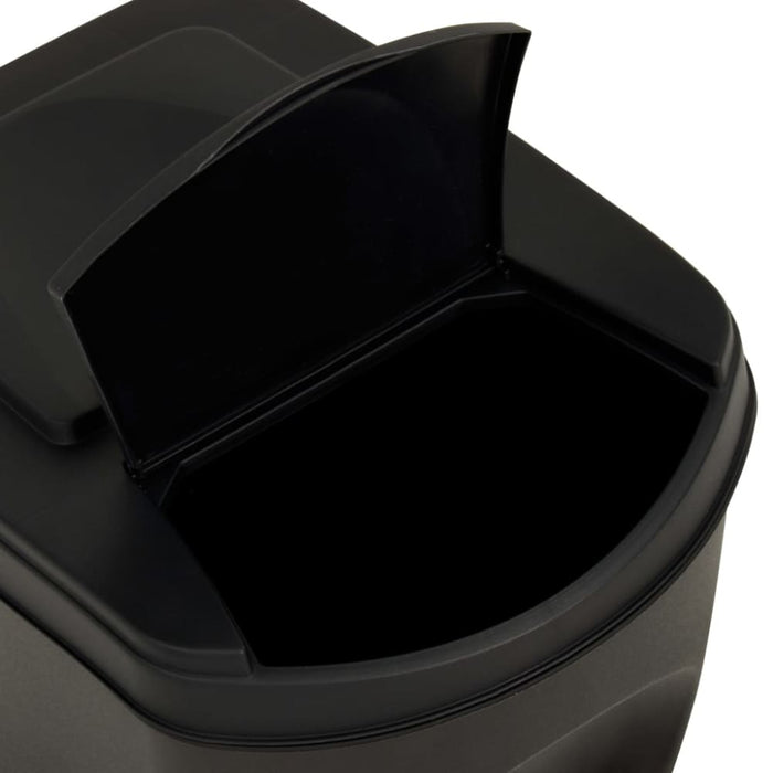 Stackable Dustbins 4 Pcs Anthracite 100 l Tolonp