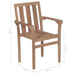 Stackable Garden Chairs 2 Pcs Solid Teak Wood Atbao