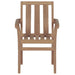 Stackable Garden Chairs 2 Pcs Solid Teak Wood Atbao