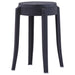 Stackable Stools 4 Pcs Black Plastic Gl726