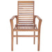 Stacking Dining Chairs 6 Pcs Solid Teak Wood Tbixkaa