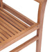 Stacking Dining Chairs 6 Pcs Solid Teak Wood Tbixkaa