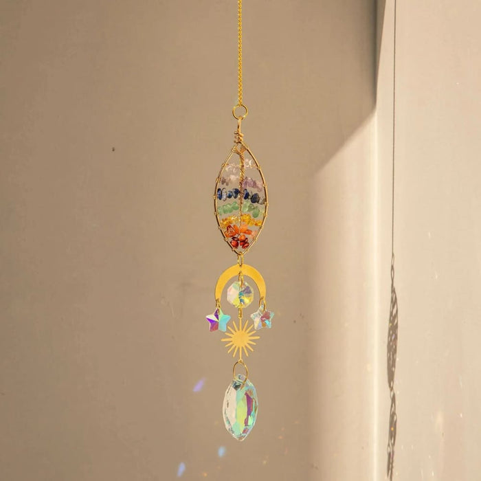 Stained Glass Tree Suncatcher For Garden Decor