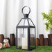 Stainless Steel Candle Hanging Lantern With Tempered Glass