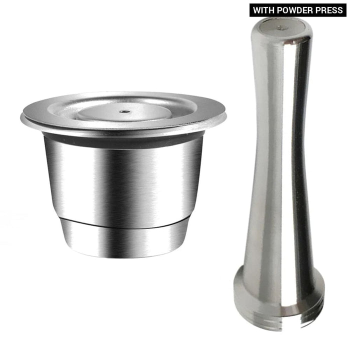 Stainless Steel Coffee Capsule For Nespresso With Tamper