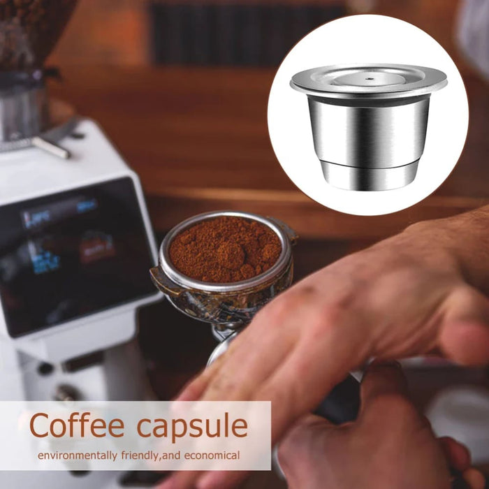 Stainless Steel Coffee Capsule For Nespresso With Tamper