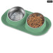 Stainless Steel Double Dog Bowl Anti Skid no Spill