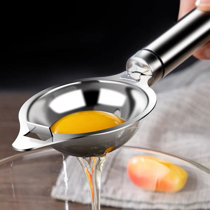 Stainless Steel Egg Separator Funnel Spoon