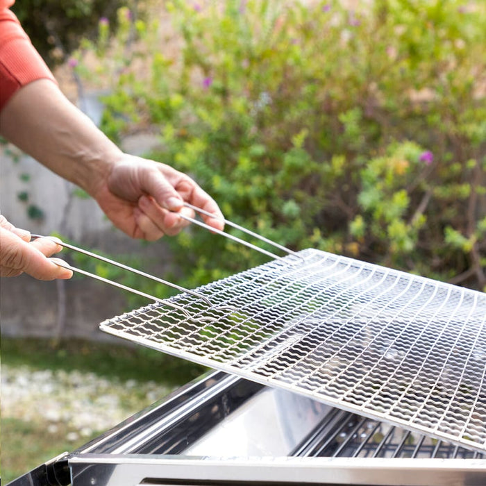 Stainless Steel Foldable Charcoal Bbq Exelq Innovagoods