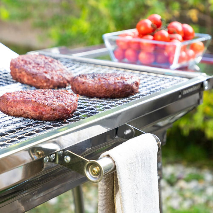 Stainless Steel Foldable Charcoal Bbq Exelq Innovagoods