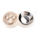 Stainless Steel Eco-friendly Slow Feeder Double Pet Food