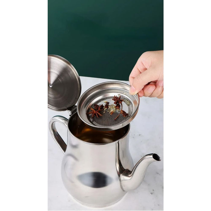 Stainless Steel Oil Pot With Filter Household Essential