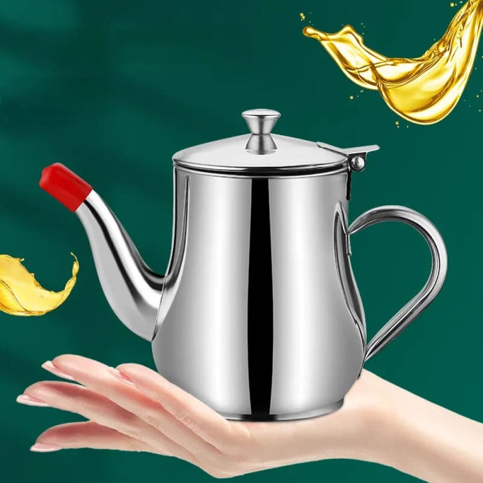 Stainless Steel Oil Pot With Filter Household Essential