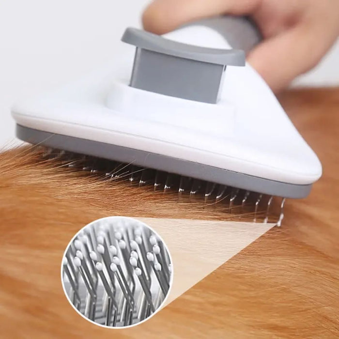 Stainless Steel Pet Hair Removal Comb Automatic Grooming