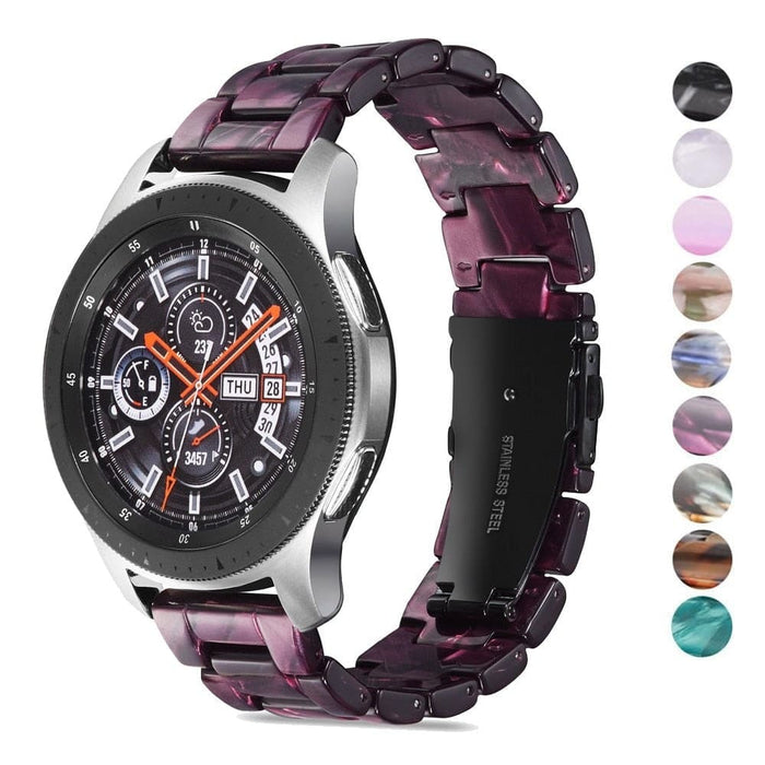 Stainless Steel Resin Watch Strap For Samsung Galaxy