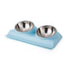 Stainless Steel Non-slip Double Dog Bowl With Raised Stand