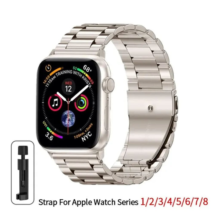 Stainless Steel Strap For Apple Watch Band 40mm 44mm 45mm